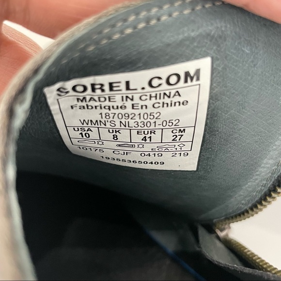 NEW! Sorel Blake Quarry Chunky Heeled Waterproof  Distressed Boots Size 10 - Picture 8 of 13